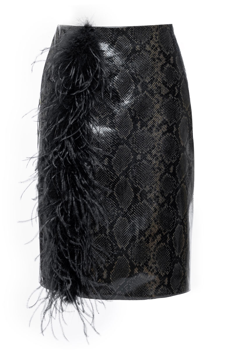 SLIT MIDI SKIRT
